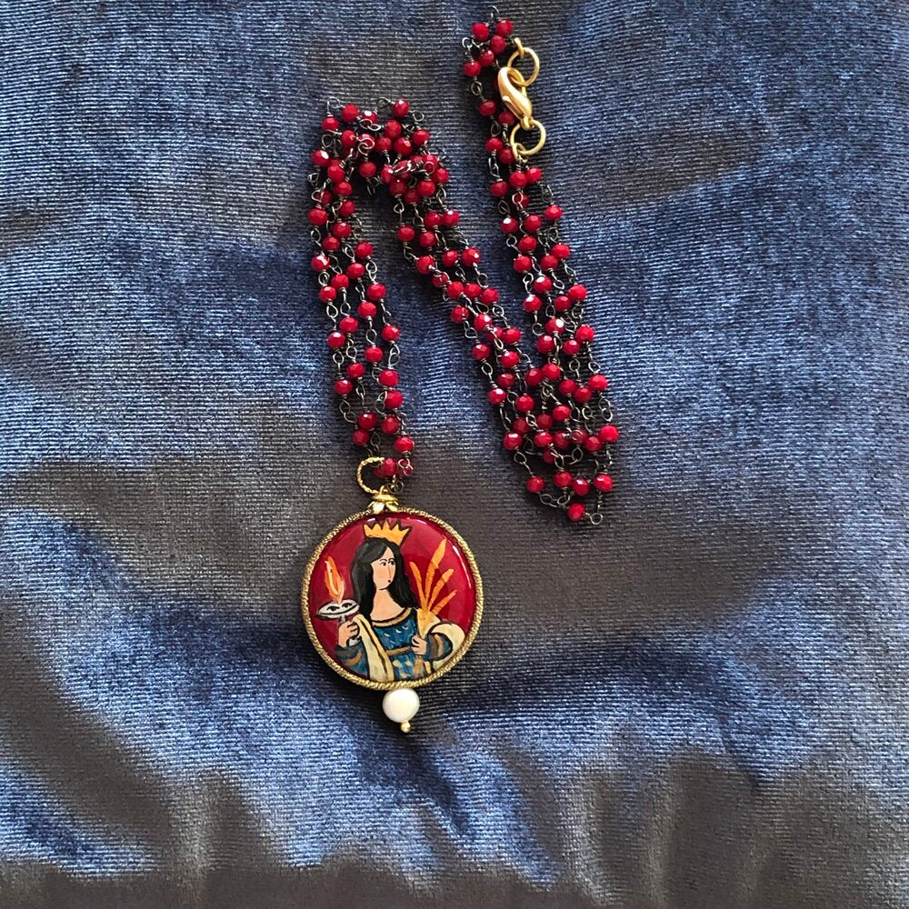 Virgin Necklace - AGATA TREASURES Red