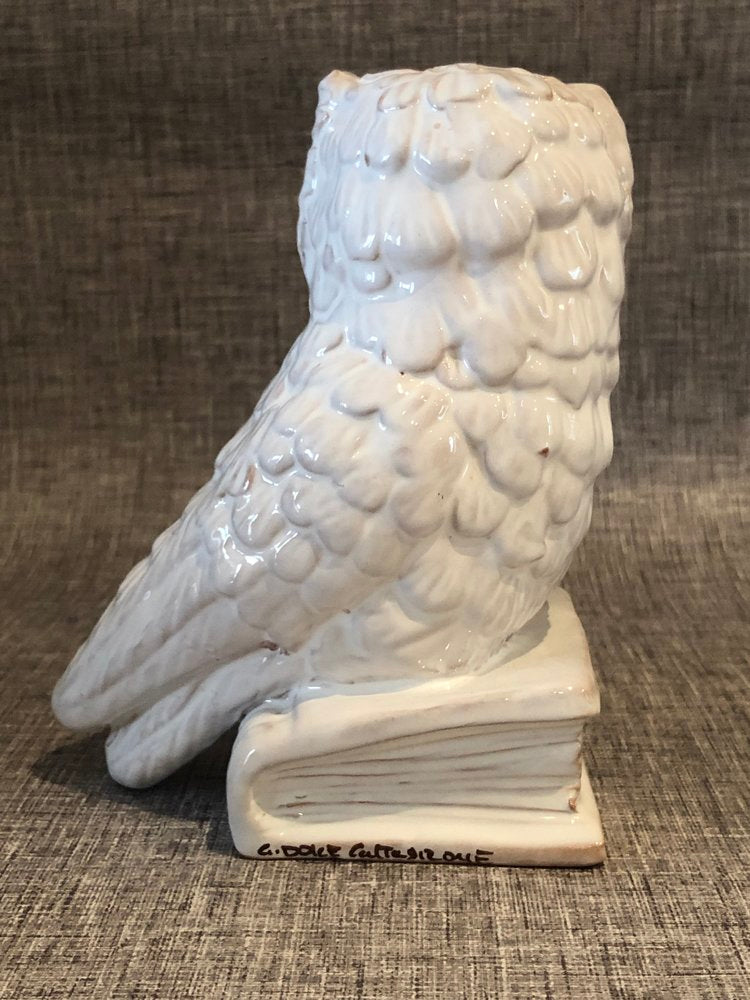 White Owl Bookend - AGATA TREASURES