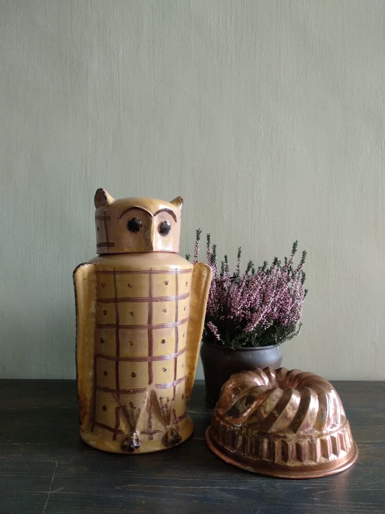 Tradition Owl Bottle - AGATA TREASURES Ochre