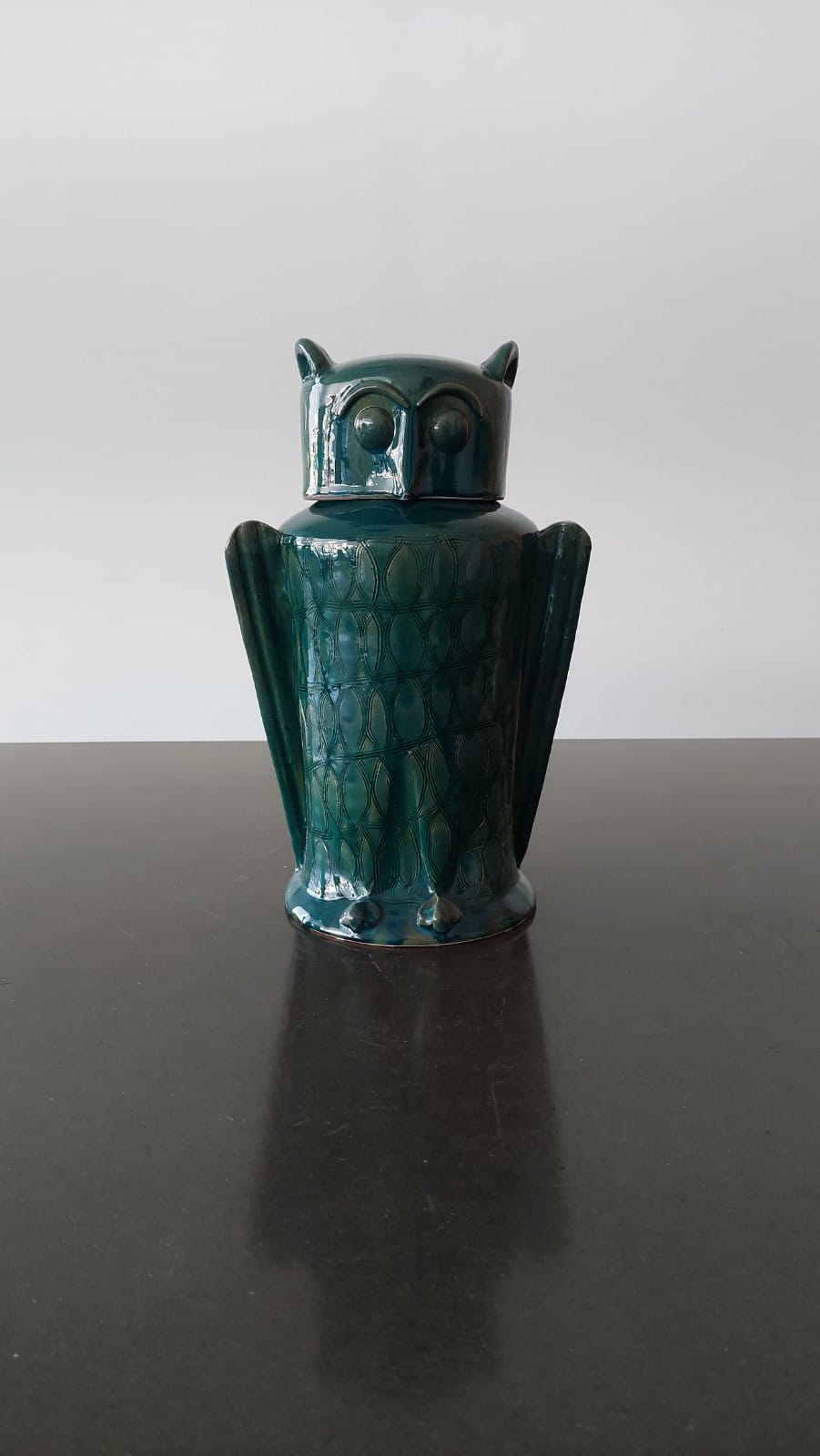 Tradition Owl Bottle - AGATA TREASURES Blue Green