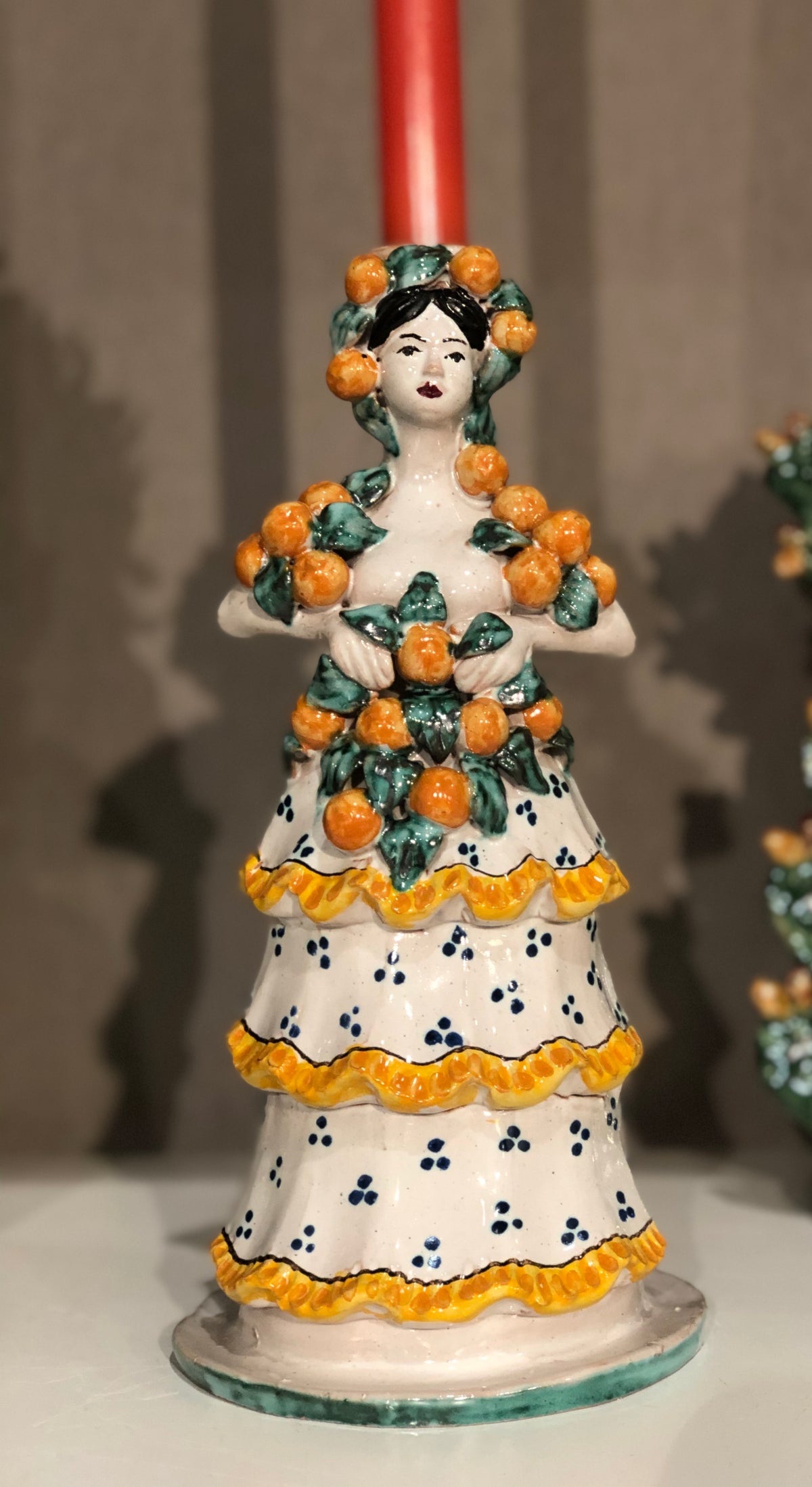 Lady With Orange Basket Lumera - AGATA TREASURES SMALL