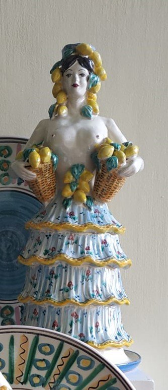 Lady With Lemon Basket Lumera - AGATA TREASURES BIG