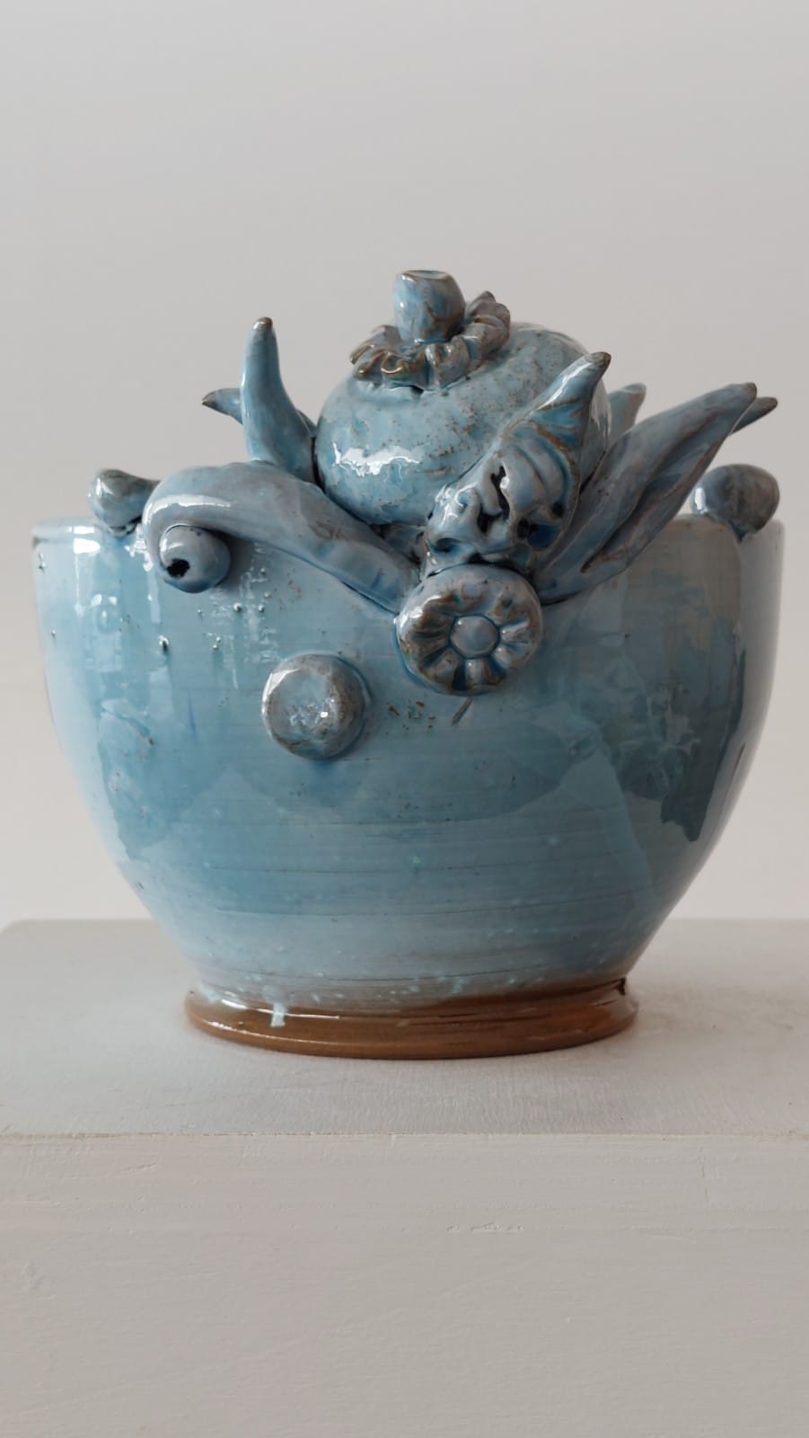 Pomegranate Bowl - AGATA TREASURES Blue