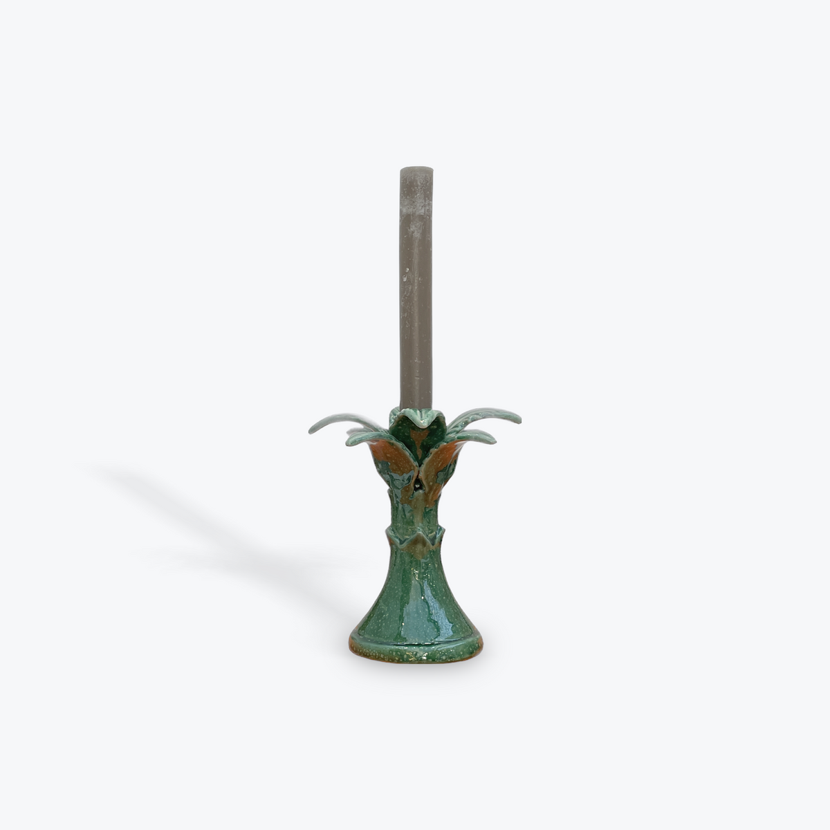 Palmetto Candle Holder - AGATA TREASURES Cm 20 / Green