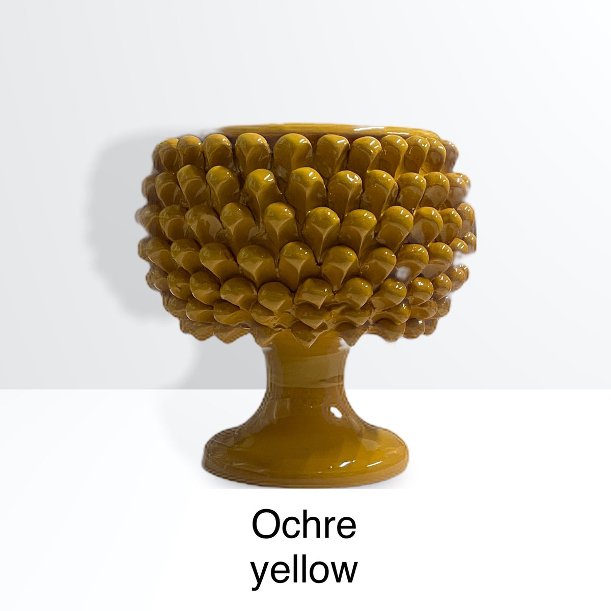 Pinecone Bowl - AGATA TREASURES Big / Ochre Yellow