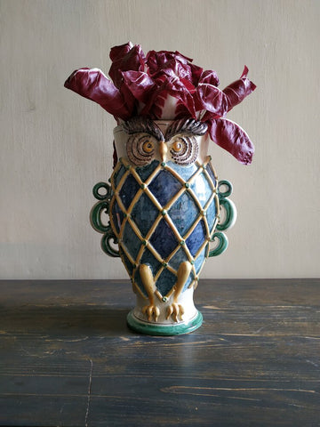 Losanga Owl Vase - AGATA TREASURES
