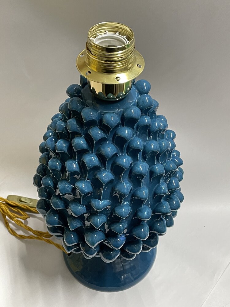 Pinecone Lamp - AGATA TREASURES 30 CM / BLUE