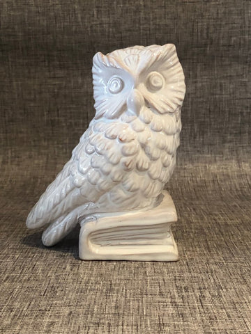 White Owl Bookend - AGATA TREASURES LEFT