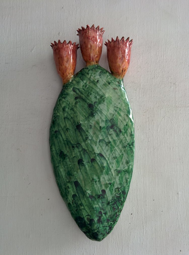Prickly Pear Pala Candle Holder - AGATA TREASURES