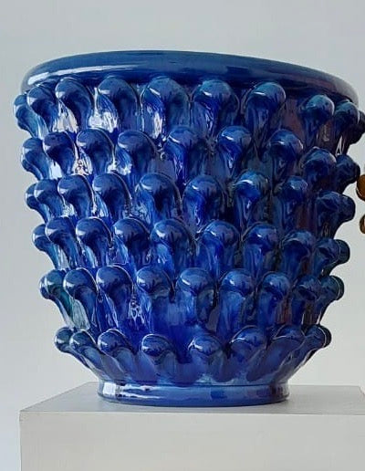 Strobilus Vase - AGATA TREASURES Blue / Cm 30