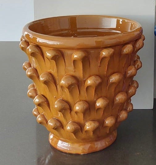 Strobilus Vase - AGATA TREASURES Ochre / Cm 25