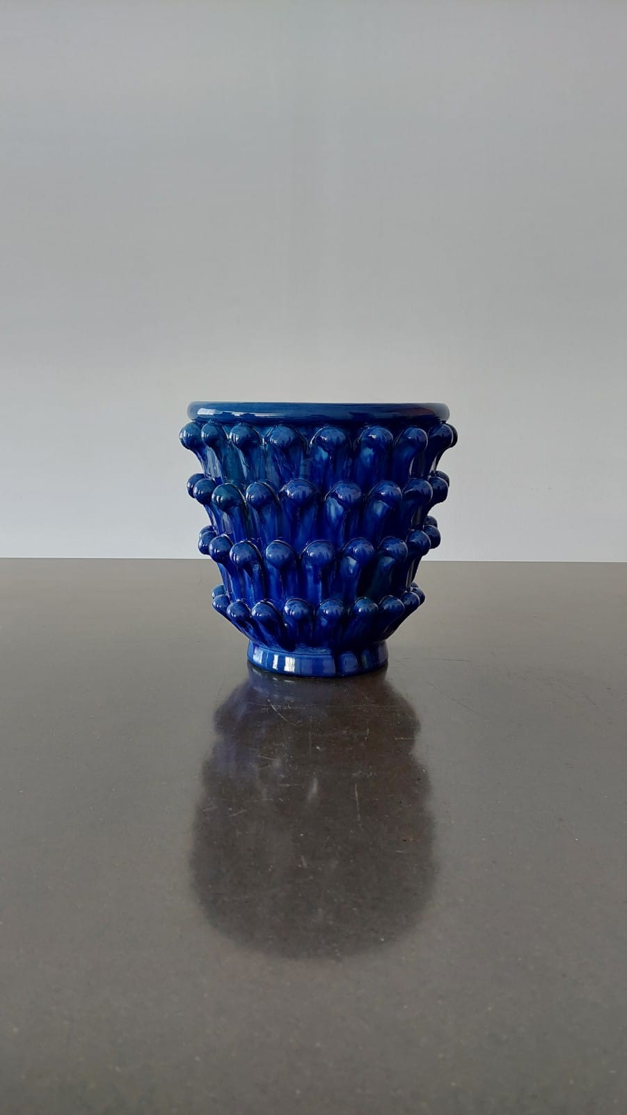 Strobilus Vase - AGATA TREASURES Blue / Cm 25